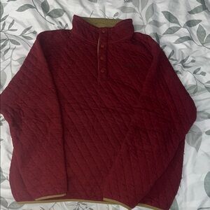 Orvis Burgundy Quilted Pullover